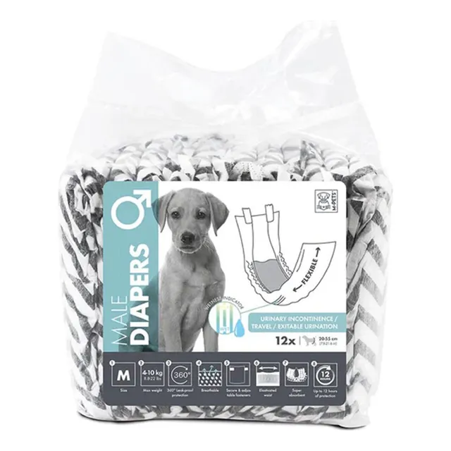 Pañales Para Machos Mpets M 4 A 10kg