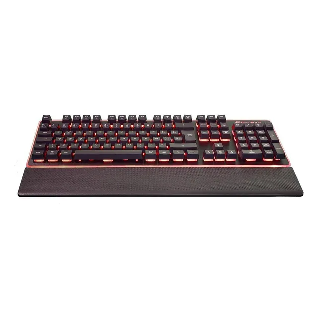 Teclado gamer Cougar QWERTY español España color negro con luz 8 colores