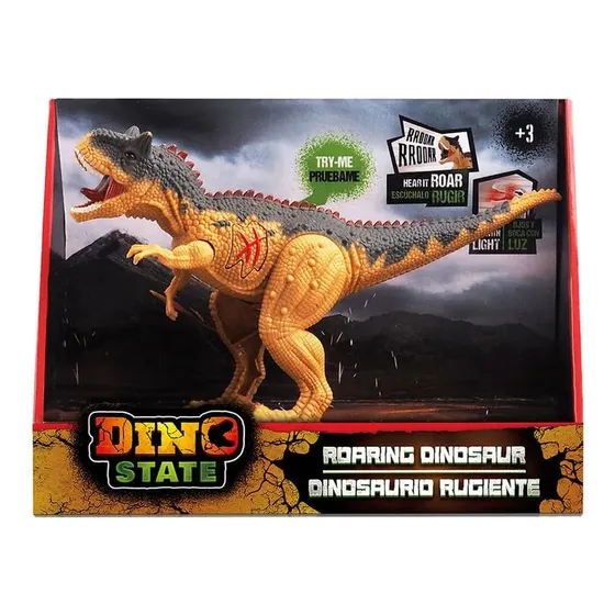 Juguete Dinosaurio Carnotauro Ruge 22 Cm Con Sonido/luz Cole