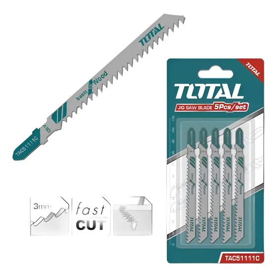 Set De 5 Hojas Para Caladora Total Tac51111c Lachispa