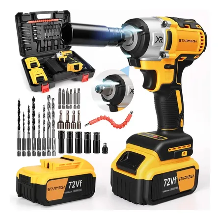 Chave De Impacto 72vf Para Troca De Pneus E Parafusos Amarelo 127/220v 50hz/60hz