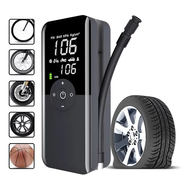 Mini Compressor De Ar Portátil Inflador Bomba Digital S/ Fio