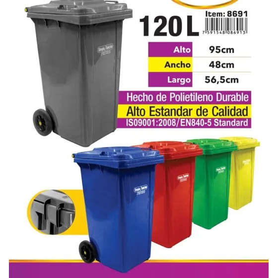 Contenedor Para Basura Con Ruedas