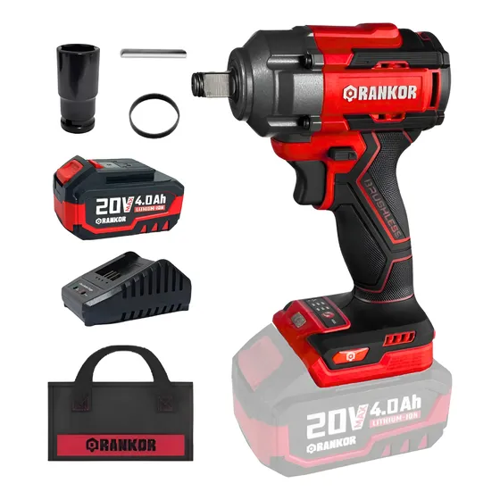 Llave De Impacto 20v 500nm Brushless Rankor Rliw20002