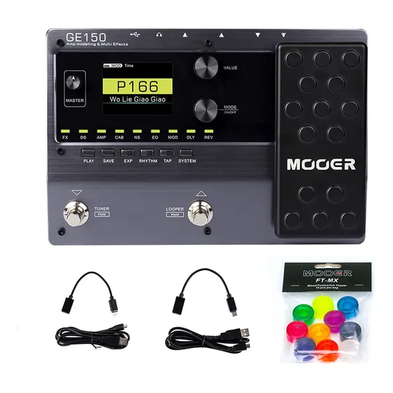 Mooer Ge150 Pedal Portatil Multipl Efecto Suelo Para Hogar