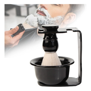 Kit De Barbear Barba Cabelo Bigode Vintage Pincel Cumbuca Kit De Barbear Barba Cabelo Bigode Vintage Pincel Cumbuca