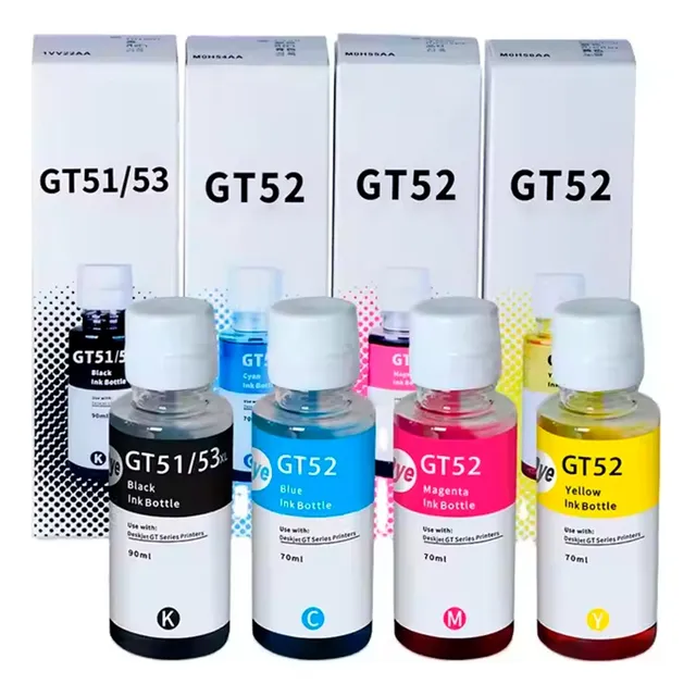 Kit 4 Tinta Compatible Con Hp Ink Tank 110 115 310 315 415 Negro / Cyan / Magenta / Amarillo