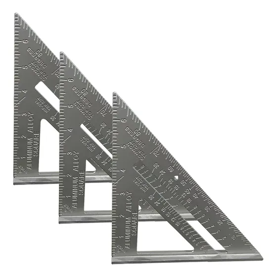 Pack 3 Escuadra Triangular Rápida Carpintería Carpintero 