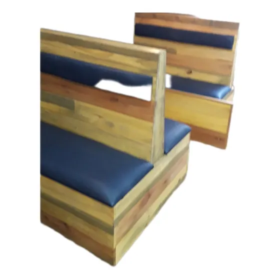 Bancos De Madera Tipo Tren Cafeterias, Bares , Con Mesa