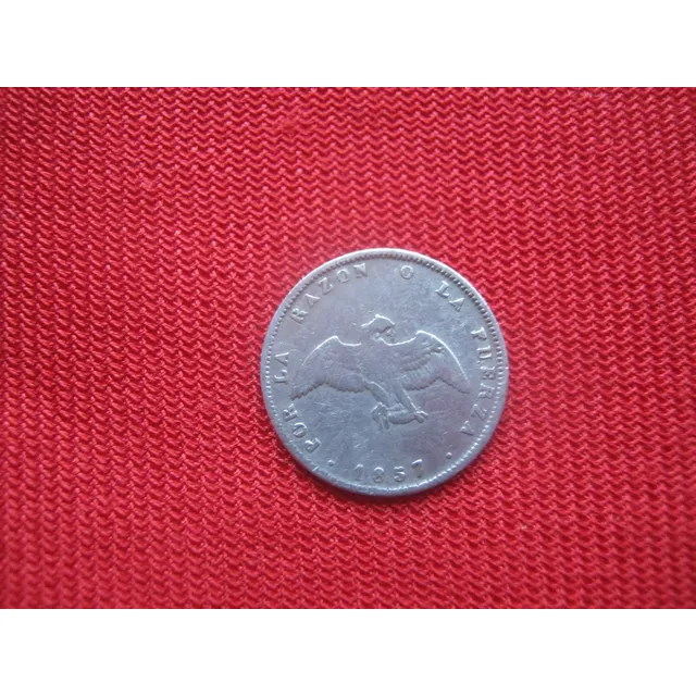 Chile 1/2 Décimo 1857 Plata