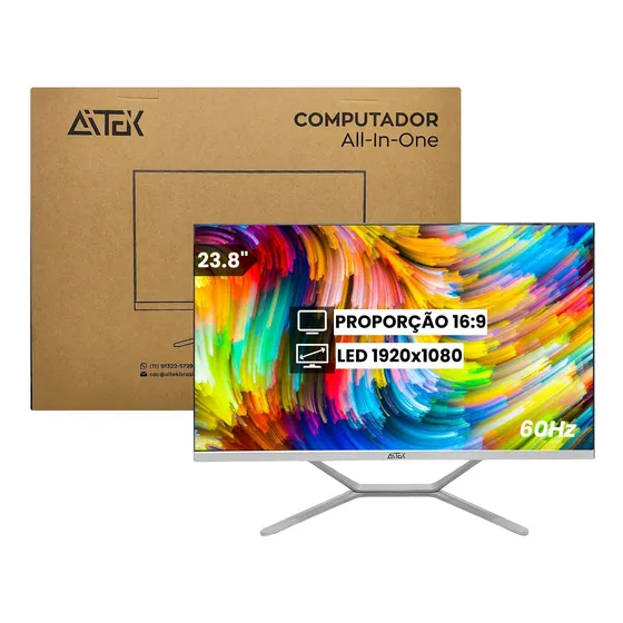 Computador All In One I7 16gb Ssd 1tb Full Hd 23.8 Polegadas