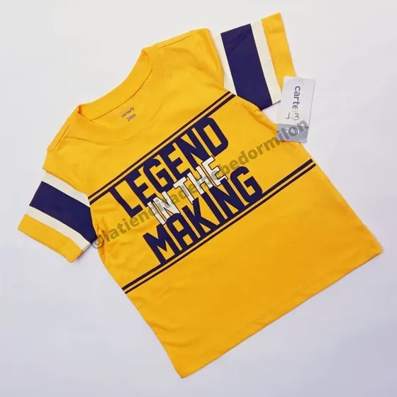 Franela Deportiva Para Niños Carter's Cuello Redondo Algodón