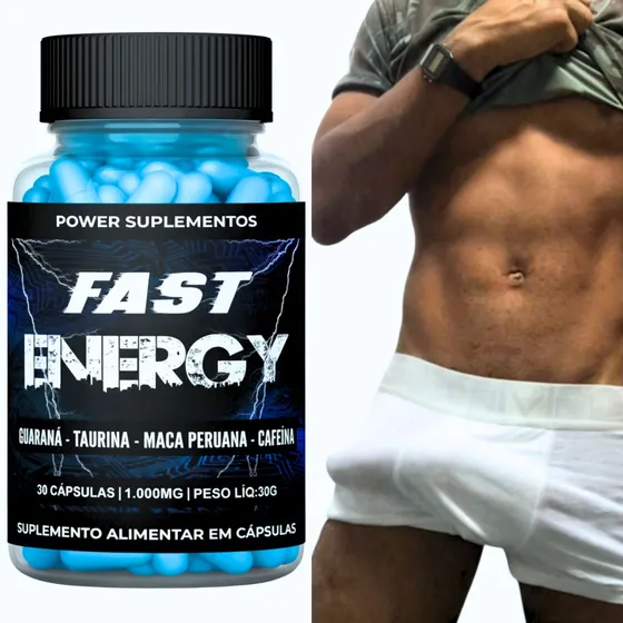 Testo Alpha Fast Energy Suplemento Masculino Poderoso 30cps
