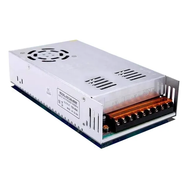 Fuente 12v 40a Metalica Regulada Switching Tira Led Cctv