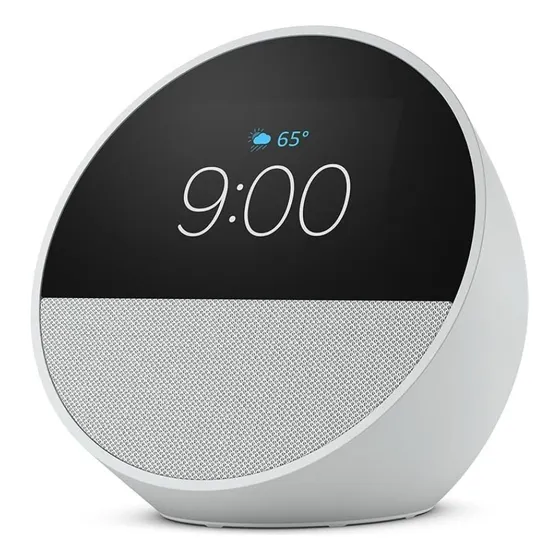 Amazon Echo Spot (2024 ) Smart Alarm Clock/vibrant A White