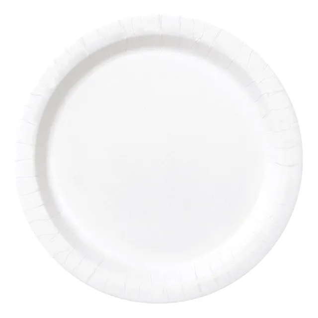 Platos De Pastel De Papel Blanco, 8ct