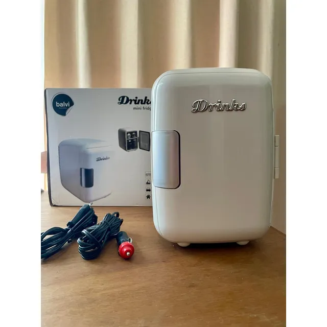 Mini Refrigerador Balvi Drinks - Portátil Y Retro