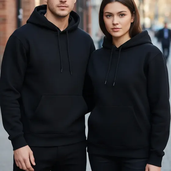 Polerón Canguro Con Capucha Unisex Ideal Para Invierno Y Para Estampar Flex