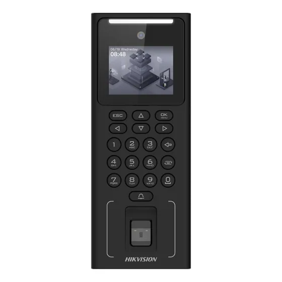 Terminal De Acceso Facial Hikvision Ds-k1t321efwx-b