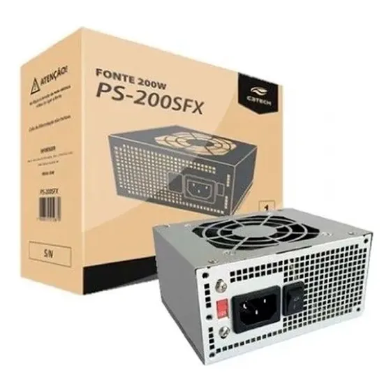 Fonte Para Gabinete Slim Sfx 200w Sem Cabo C3tech- Ps-200sfx