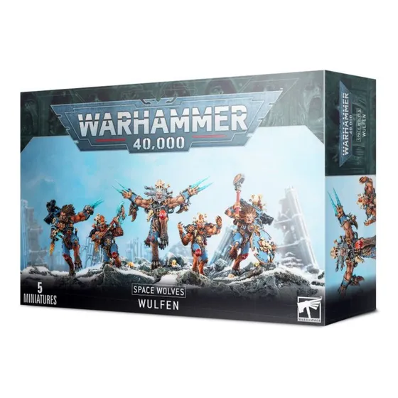 Wulfen Space Wolves Warhammer 40k Caixa 5 Miniaturas Gw