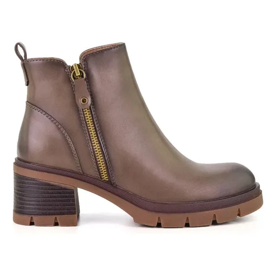 Bota Causal Taco Bajo Debi Korium Para Mujer