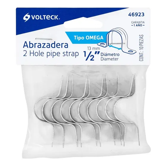 Abrazadera P/tubo Tipo Omega 1/2 Volteck