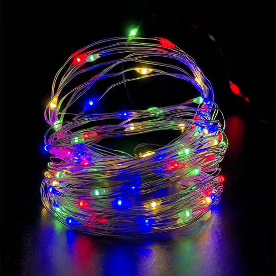 Fio De Fada Led Decoraçao Cordão De Luz 2mts Pilha 20 Leds