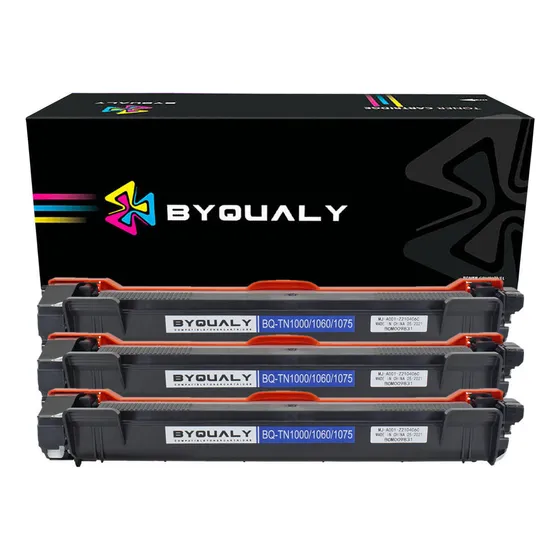 Kit 3x Toner Byqualy Compatível Para Brother Hl1202 Hl1212w Tinta Preto