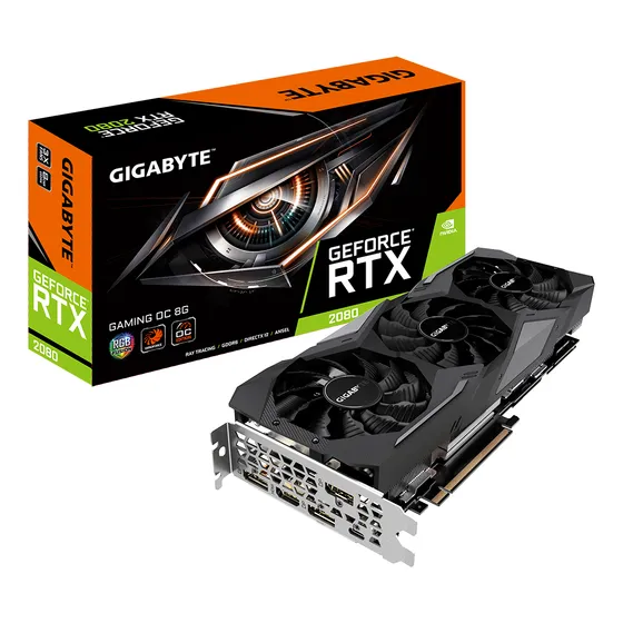 Placa De Vídeo Geforce Gigabyte Rtx 2080 Super Oc 8gb