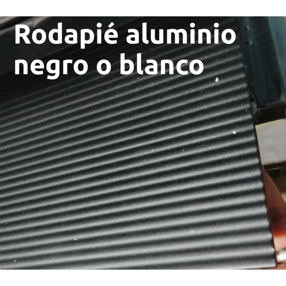Rodapié Aluminio Acanalado 3 Mts