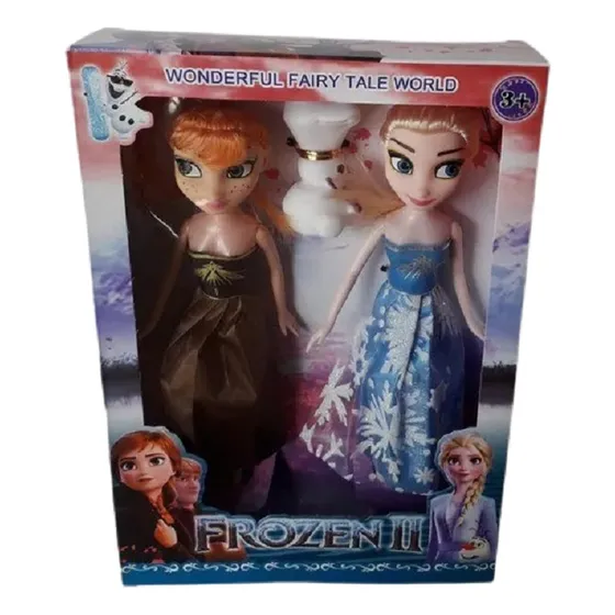 Muñecas Articuladas Frozen Ana Y Elsa 24 Cm Genérica