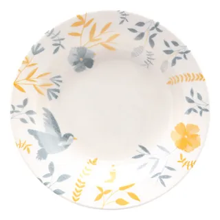 Jogo 6 Prato Fundo 21,5 Cm Bem Te Vi Bionna Cor Amarelo, Azul, Off White Florido PĂĄssaros Jogo 6 Prato Fundo 21,5 Cm Bem Te Vi Bionna Cor Amarelo, Azul, Off White Florido PĂĄssaros