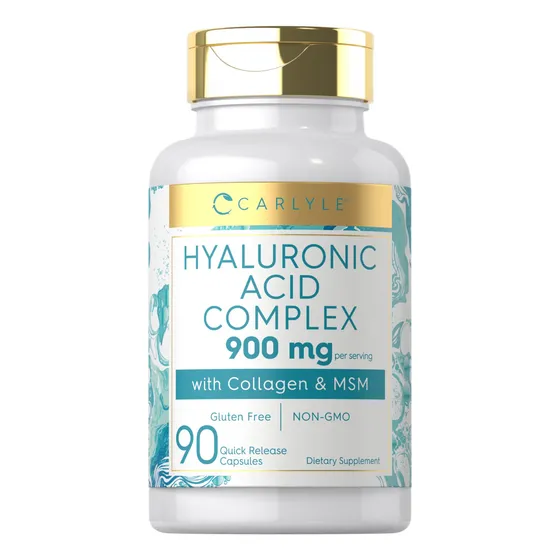 Suplemento De Ácido Hialurónico Carlyle 900 Mg Con Colágeno 