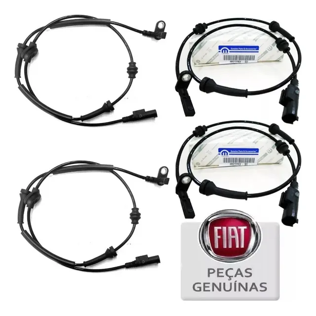 Kit Sensor Do Abs Diant E Traseiro Original Fiat Grand Siena