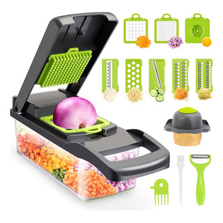 Cortador Rallador Manual De Vegetales Frutas 12 Piezas Cortador Rallador Manual De Vegetales Frutas 12 Piezas