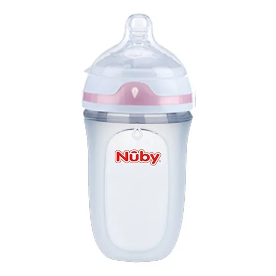 Biberón Nuby Comfort 9oz Rosa