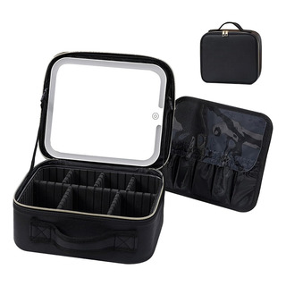 Bolsa De Maquillaje De Viaje Con Espejo Led Bolsa De Maquillaje De Viaje Con Espejo Led