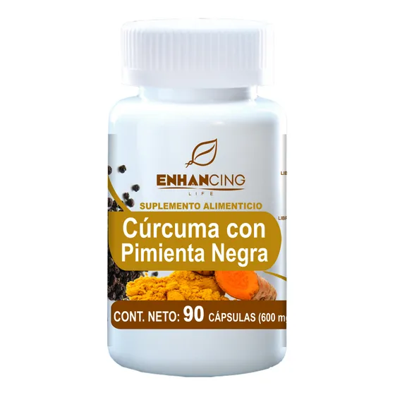 Cápsulas De Cúrcuma Y Pimienta Negra (90 Cápsulas)