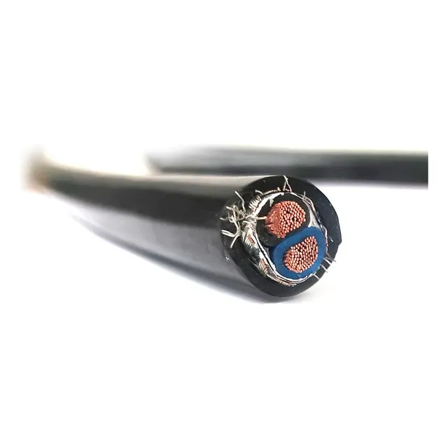 Cable De Energía Apantallado Tipo D  2 Hilos 2x10 Awg 12m