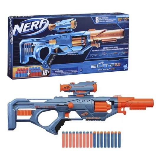 Nerf Elite 2.0 - Eaglepoint Rd 8 - 16 Dardos - Hasbro -