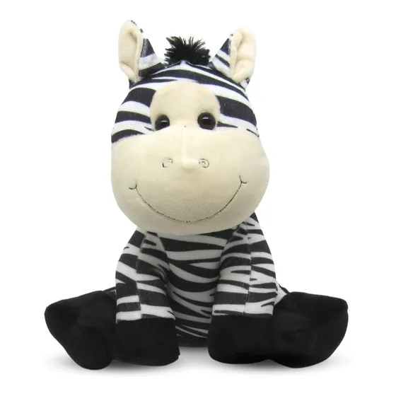Zebra De Pelúcia Safari 25cm Decoração Infantil