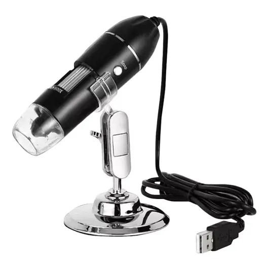 Microscopio Digital Usb 1600x - 8 Led - Adaptadores Usb