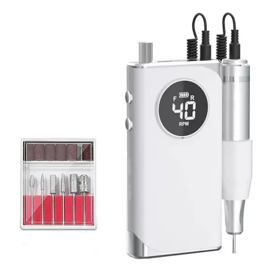 Torno Uñas Profesional Led Recargable Inalambrico 40000rpm
