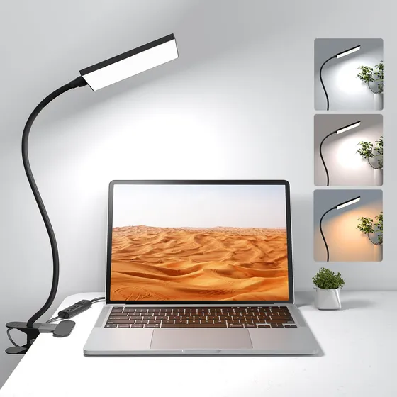 Lampara Escritorio Led Abrazadera Oficina Casa Luz Regulable