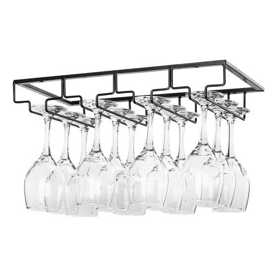 Estante Para Colgar Copas De Vino 4 Filas