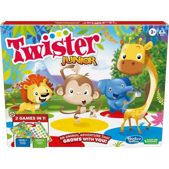 Juego Twister Junior De Hasbro Gaming, Animal Adventure 2...
