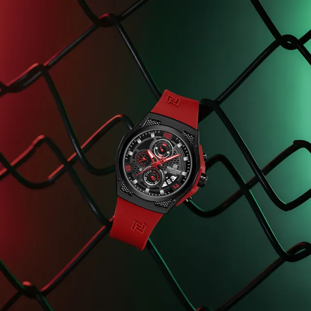 Reloj Naviforce Nf 8051t Hombre Plateado Silicona