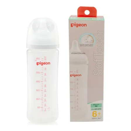 Biberón Softouch Pigeon Pp 330 Ml Color Blanco