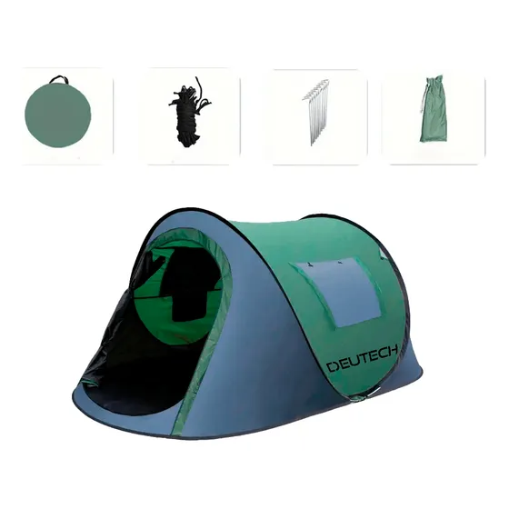 Carpa Autoarmable Automatica Deutech 15 Segundos 245x150x105